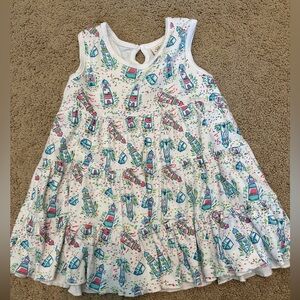NWT - Luigi Kids - Sleeveless Tiered Lighthouse Dress